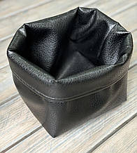 Декоративний кошик для зберігання з екошкіри чорний ТМ ПРОВАНС