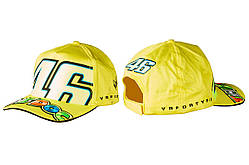 Бейсболка 46 VALENTINO ROSSI (жовта, 100% бавовна), MC-B-586