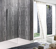 Душова перегородка Mixxus Premium FLAT SP01-140x200-TR Chrome Walk-In прозоре скло 8мм (MI6853), фото 3