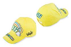 Бейсболка 46 VALENTINO ROSSI (жовта, 100% бавовна) (mod:2), MC-B-645