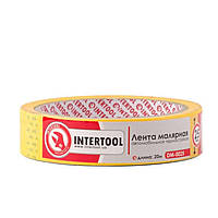 Стрічка малярська автомобільна термостійка 25мм, 20м, жовта, MC-DM-0025