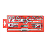 Набір плашок M3-M12 і мітчиків M3-M12, 20 од., MC-SD-8020