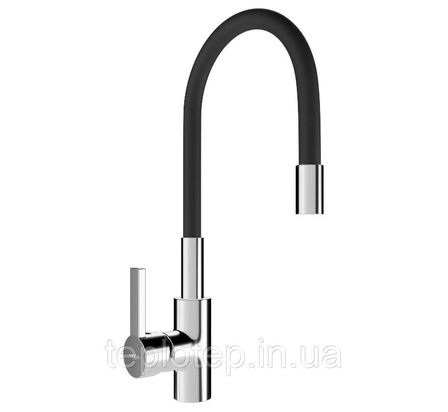 Змішувач для кухні MEXEN FLEX BLACK CHROME чорний хром, фото 1