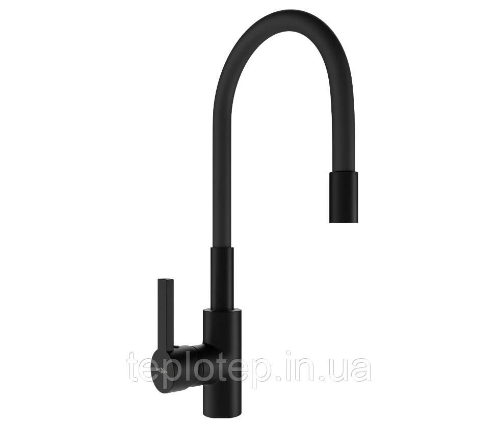Змішувач для кухні MEXEN FLEX BLACK чорний, фото 1