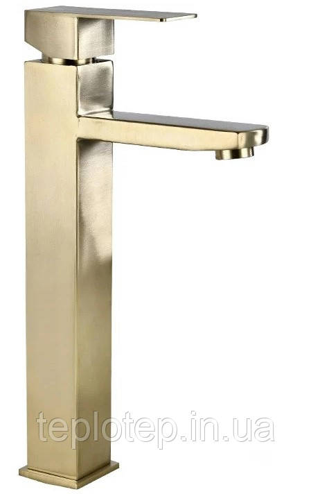 Змішувач для раковини (умивальника) MEXEN EMMA BRUSHED GOLD високий *