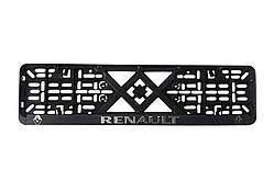 Популярний! Рамка під номер пластик Renault (Racing рельєфна) - Лучшее качество только на Nukleon.com.ua