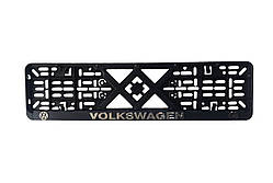 Популярний! Рамка під номер пластик Volkswagen (Racing рельєфна) - Лучшее качество только на Nukleon.com.ua