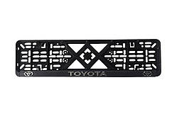 Популярний! Рамка під номер пластик TOYOTA (Racing рельєфна) - Лучшее качество только на Nukleon.com.ua