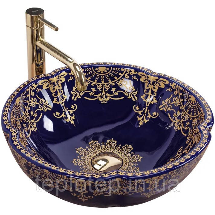 Умивальник (раковина) REA MARINA BLUE накладний
