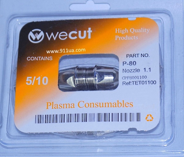 Сопло P-80 WeCut Ø 1.1 mm — найвища якість ціна за 1 шт.