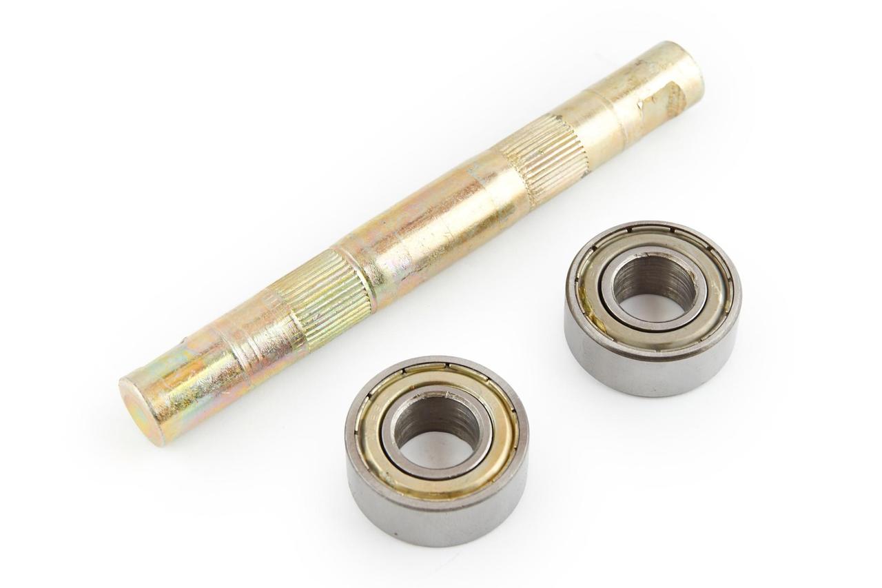 Вісь каретки велосипедна (клин) (L-140mm) (+ 2 підшипники 6902-ZZ) VERE, MC-D-323941, фото 1