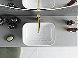 Умивальник (раковина) MEXEN RITA GOLD WHITE накладний, фото 5