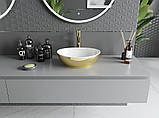 Умивальник (раковина) MEXEN ELZA GOLD WHITE накладний, фото 4