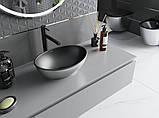 Умивальник (раковина) MEXEN ELZA SILVER BLACK MATT накладний, фото 3