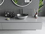 Умивальник (раковина) MEXEN ELZA SILVER BLACK MATT накладний, фото 4