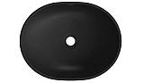 Умивальник (раковина) MEXEN VIKI BRUSHED GOLD BLACK MATT накладний, фото 6
