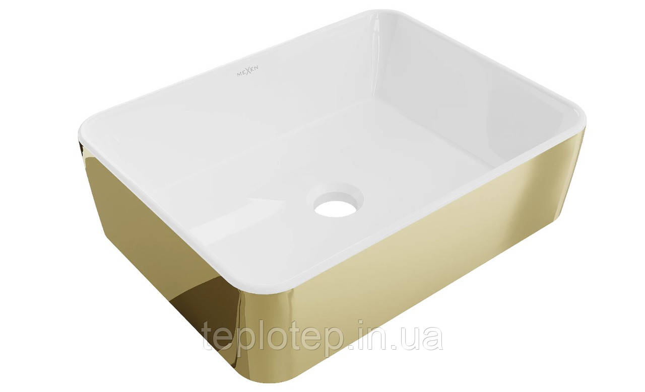 Умивальник (раковина) MEXEN CATIA GOLD WHITE накладний
