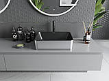 Умивальник (раковина) MEXEN CATIA SILVER BLACK MATT накладний, фото 4