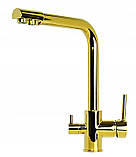 Змішувач для кухні GRANITAN RIBES GOLD на дві води *, фото 2