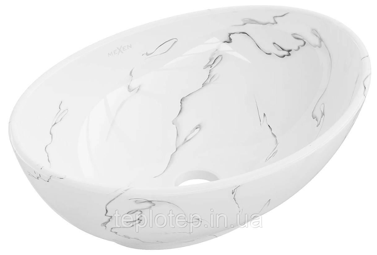 Умивальник (раковина) MEXEN ELZA SHINY MARBLE накладний