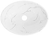 Умивальник (раковина) MEXEN ELZA SHINY MARBLE накладний, фото 3