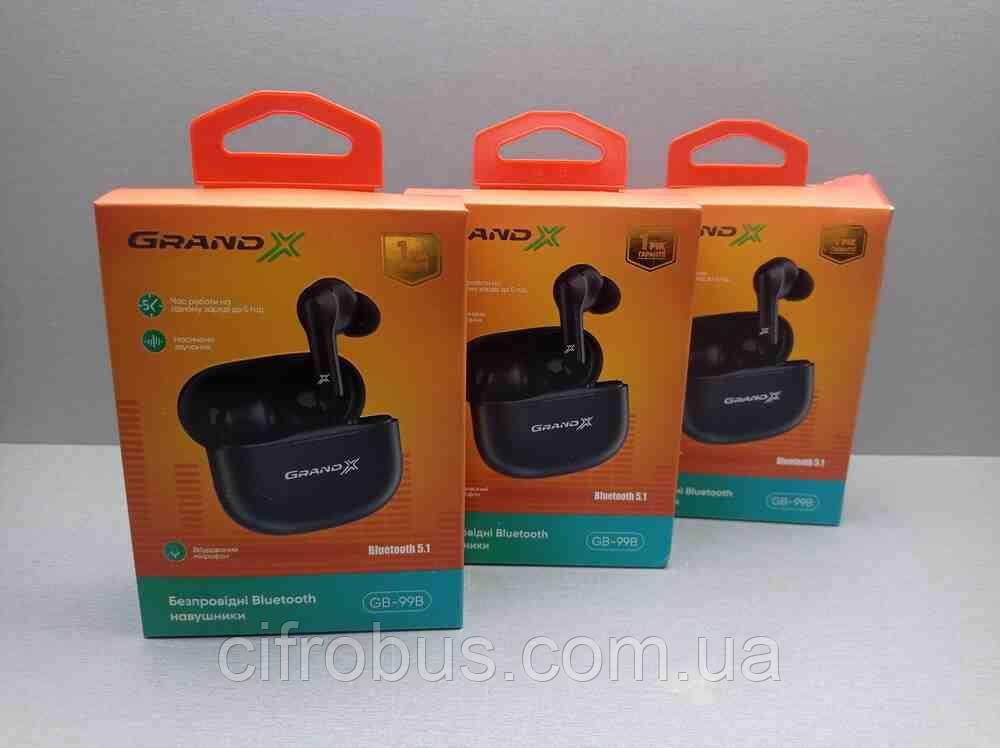 Навушники Bluetooth-гарнітура Б/У Grand-X GB-99B