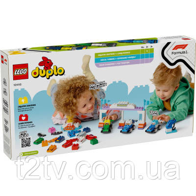 Конструктор LEGO DUPLO Town Автомобілі для перегонів і пілоти команд Формули-1 (10445), фото 1