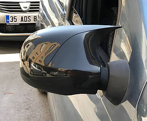 Накладки на дзеркала BMW-Style (2 шт) для Renault Logan II 2013-2022 рр від VLF комп.