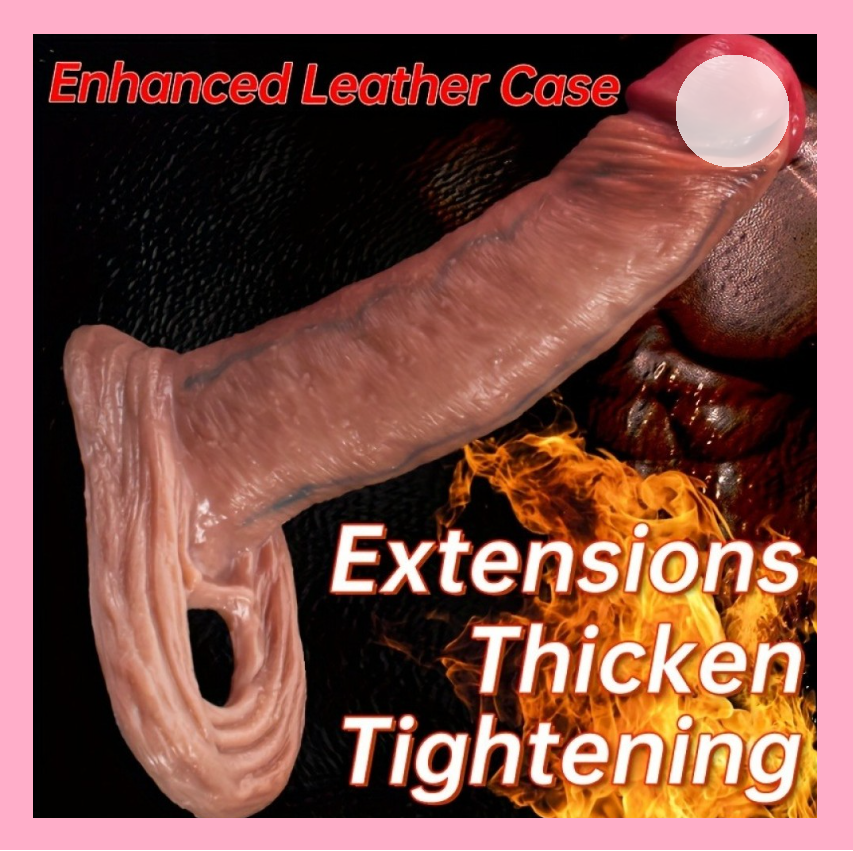 Реалістична насадка на член із кільцем для мошок 16 см, Насадка подовжувач, Інтимні іграшки, фото 1