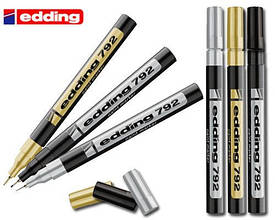 Маркер лакувальний Edding 792 чорний (0,8 мм)