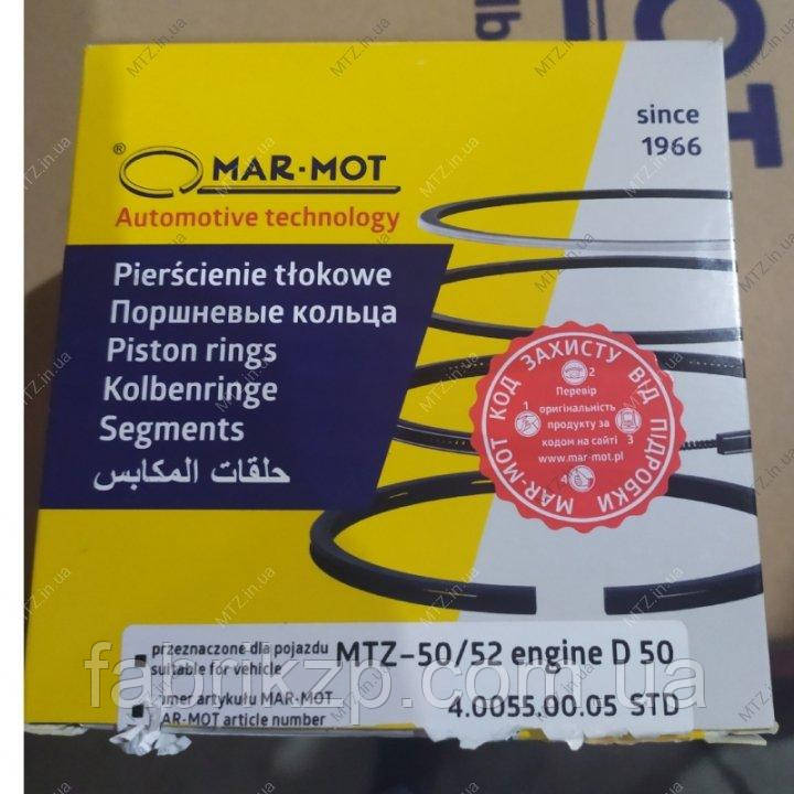 240-1004060-А1 Поршневі кільця Д-65, Д-240, 243, 4-кан (вир-во Mar-Mot) к-т на 1 поршень