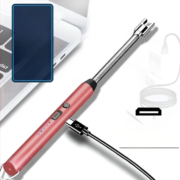 Запальничка електрична гнучка з акумулятором ARC BBQ LIGHTER Червона