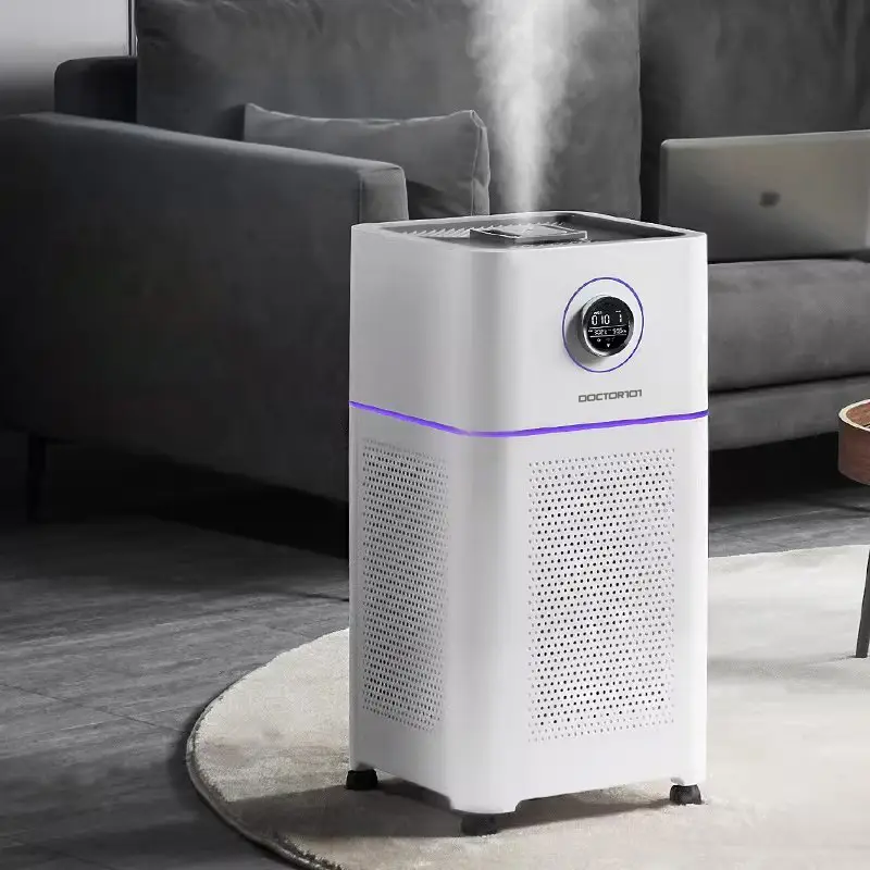 Потужний очищувач повітря 4-в-1 Doctor-101 Aello зі зволожувачем повітря, УФ-лампою та іонізатором, фото 1