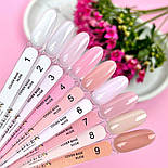 База для нігтів Edlen Cover base Nude 08 (світло-бежевий), 9 мл, фото 2