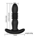 Смарт анальна вібро пробка телескопічна смарт GS APP масажер простати з додатком, фото 3