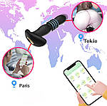 Смарт анальна вібро пробка телескопічна смарт GS APP масажер простати з додатком, фото 6