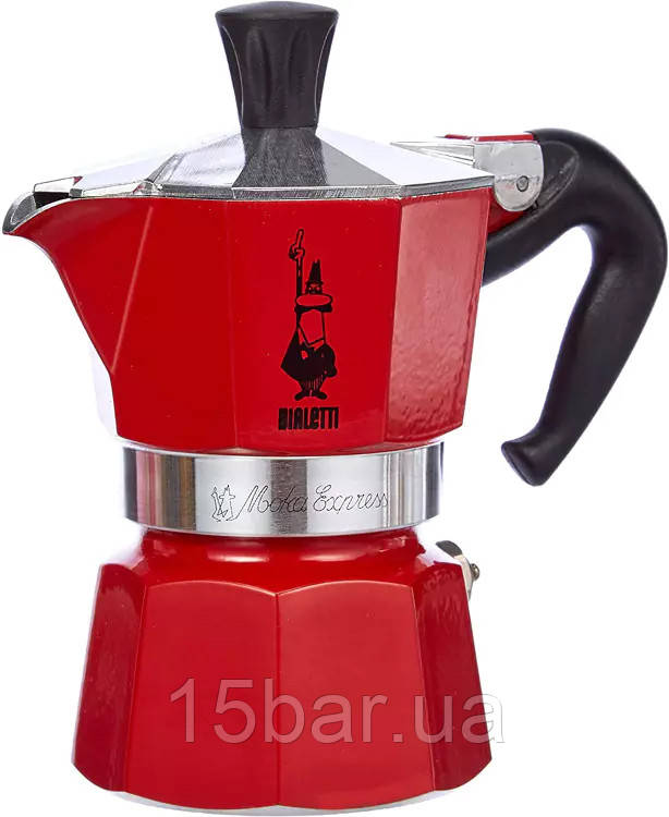 Кавоварка гейзерна Bialetti Red Moka Express (1ч) 990004941