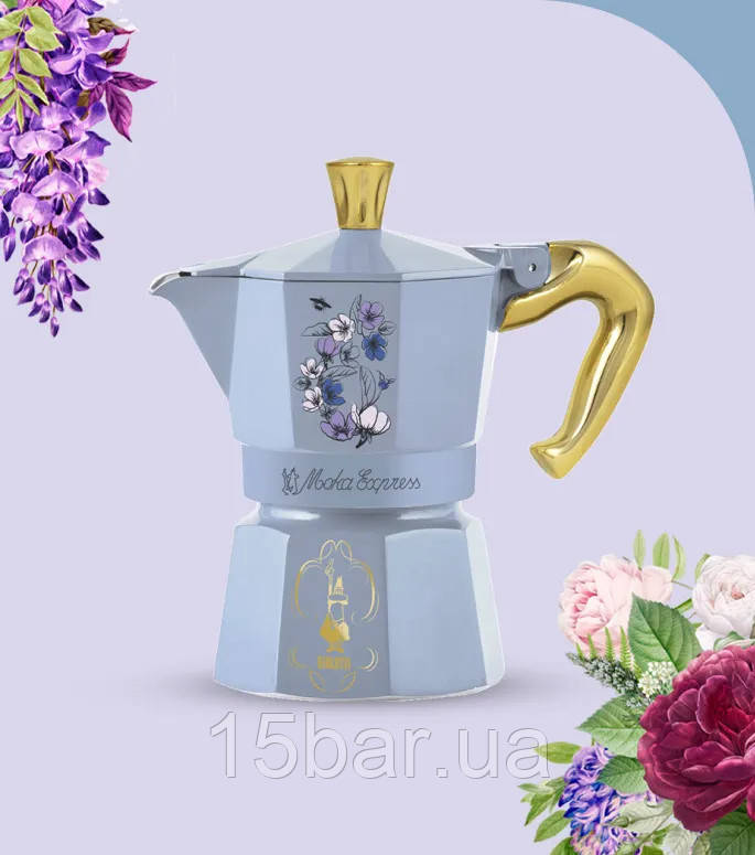Кавоварка гейзерна Bialetti Moka Express - Bridgerton (3ч) 990005363