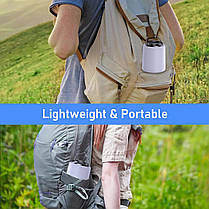 Ліхтар для кемпінгу, перезаряджуваний, Blukar Camping Lights Lamp — 3000K тепле світло, регулювання яскравості, 3 ре, фото 6