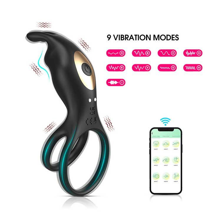 Смарт віброкольцо на пінис і мошоку Love Spouse "Rabbit", фото 1