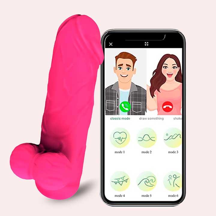 Реалістичний смарт-мінібратор для клітора Love Spouse фуксія — Смарт вібратори, фото 1