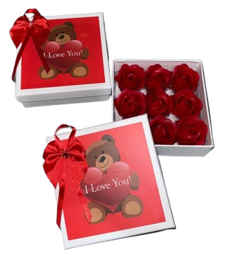 Подарунковий набір мила у формі 9 троянд, фото 1