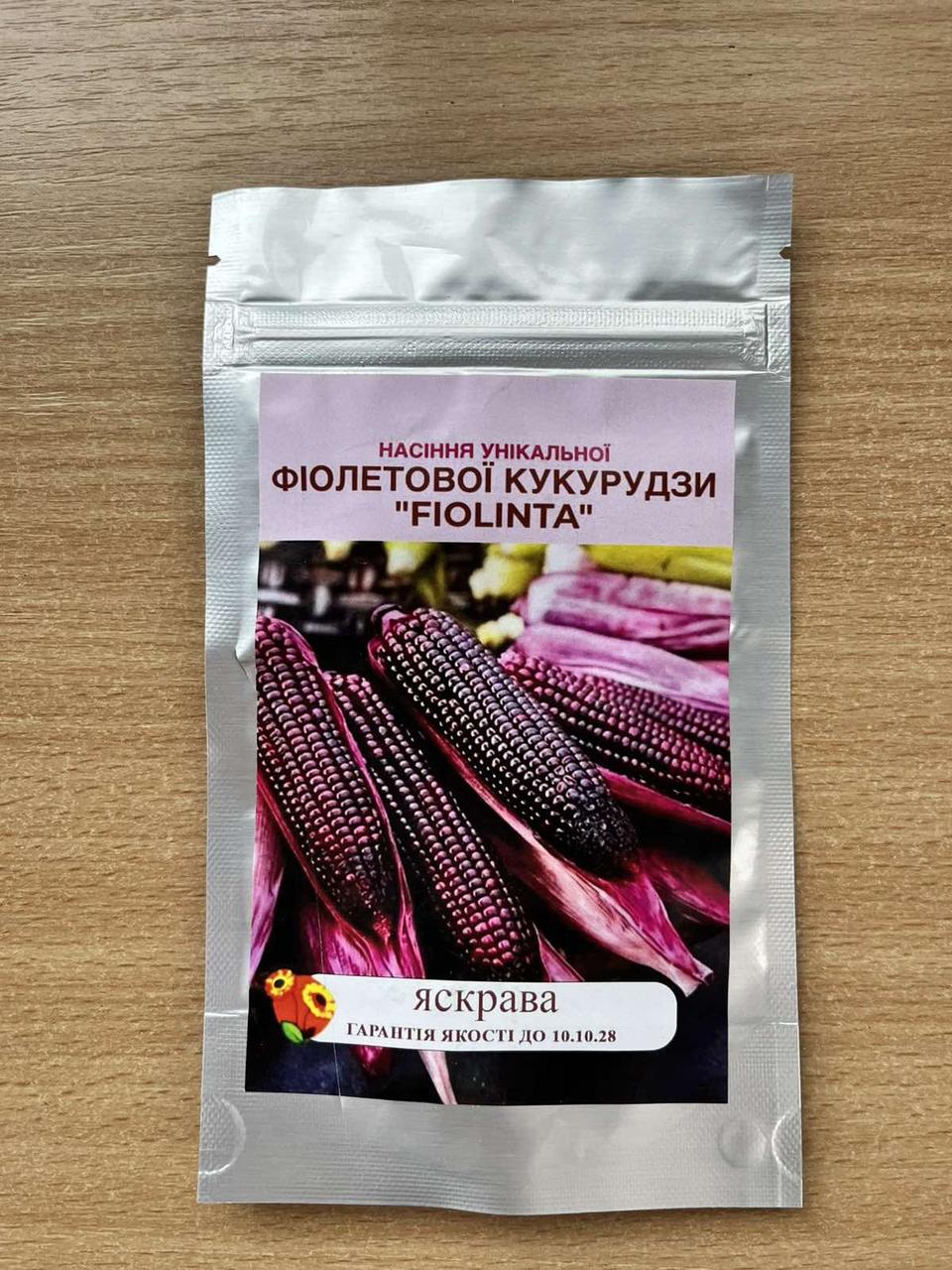 Насіння унікальної фіолетової кукурудзи «Fiolinta»