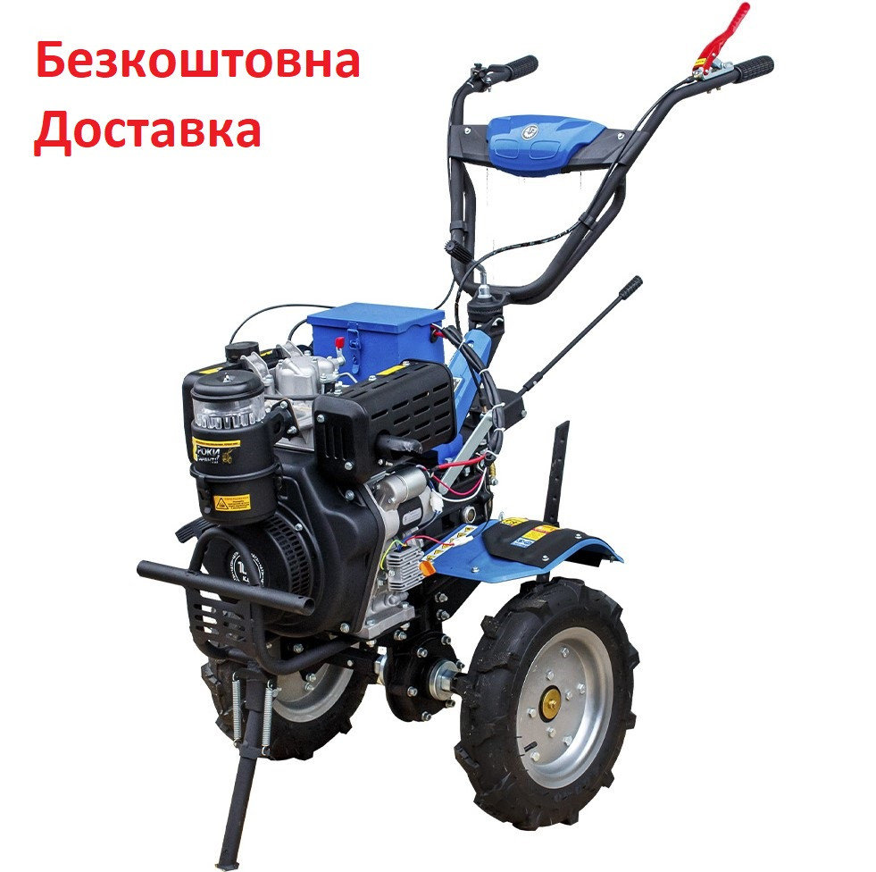 Мотоблок дизельний з електростартером ДТЗ 510ДНЕ — К (колеса 4.00-10)