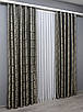 Шторна тканина жакард "Magic". Колір графітовий з бежевим. Код 1611ш, фото 10