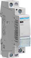 Контактор Hager 25А 1НВ 230В Контактор для керування навантаженням і автоматизації Модульний контактор