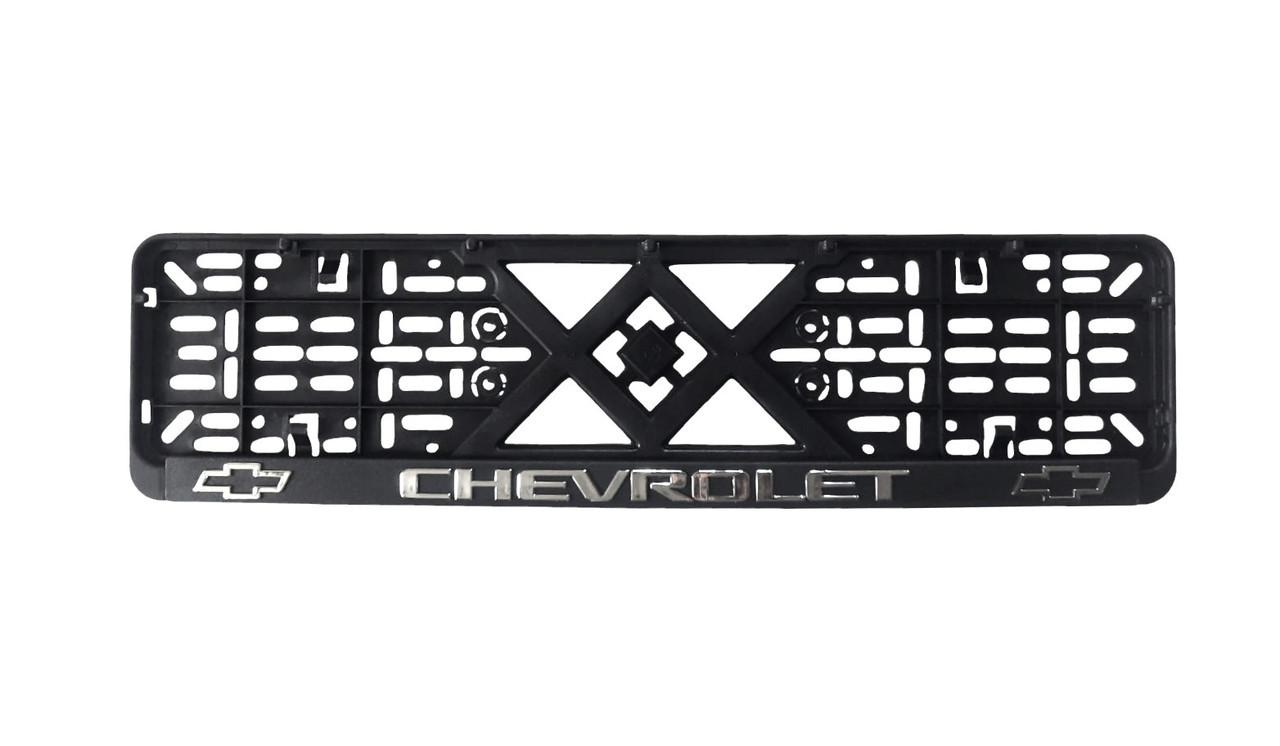 Рамка під номер пластик Chevrolet (Racing рельєфна)
