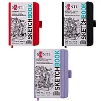 Блокнот для графіки скетчбук 10*15см 100л 110г/м Santi 7431