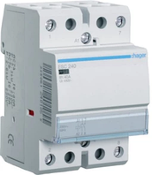 Контактор Hager 40А 2НО 230B Контактор для галогенових ламп і ламп накалювання Контактор для електрики