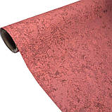 Шпалери вінілові флізелінові 10.05×1.06 м Слов'янські 3708-12, червоні в спальню, коридор, зал, вітальню, фото 2